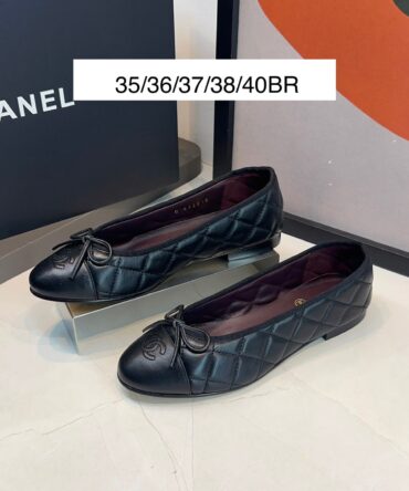 Sapatilha Ballerina acochoado Chanel