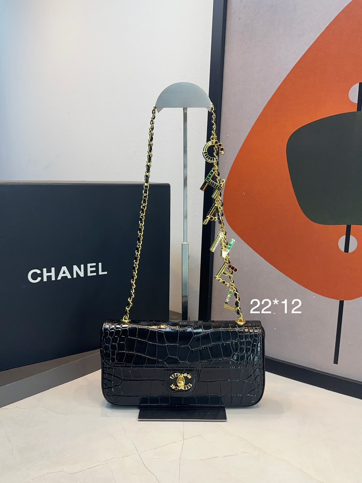 Bolsa Chanel Tiracolo flap Croco - Imagem 4