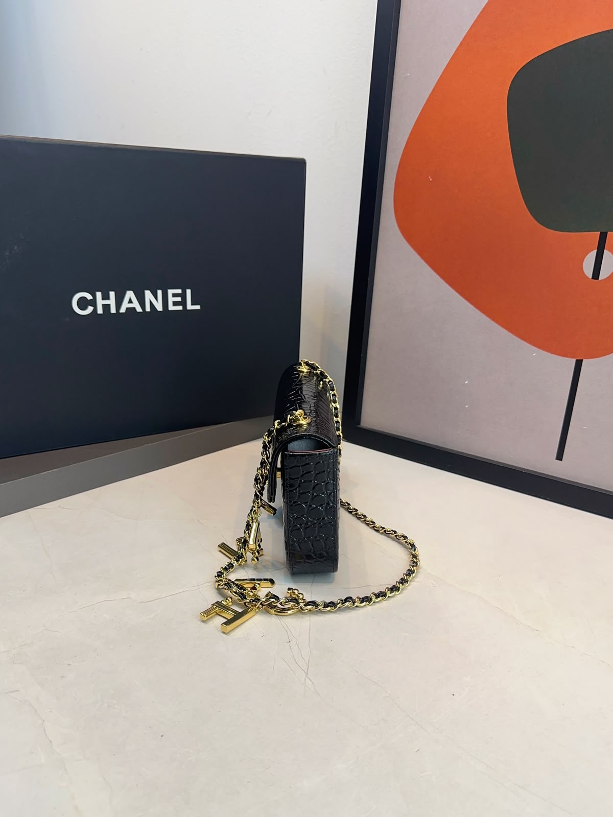 Bolsa Chanel Tiracolo flap Croco - Imagem 6