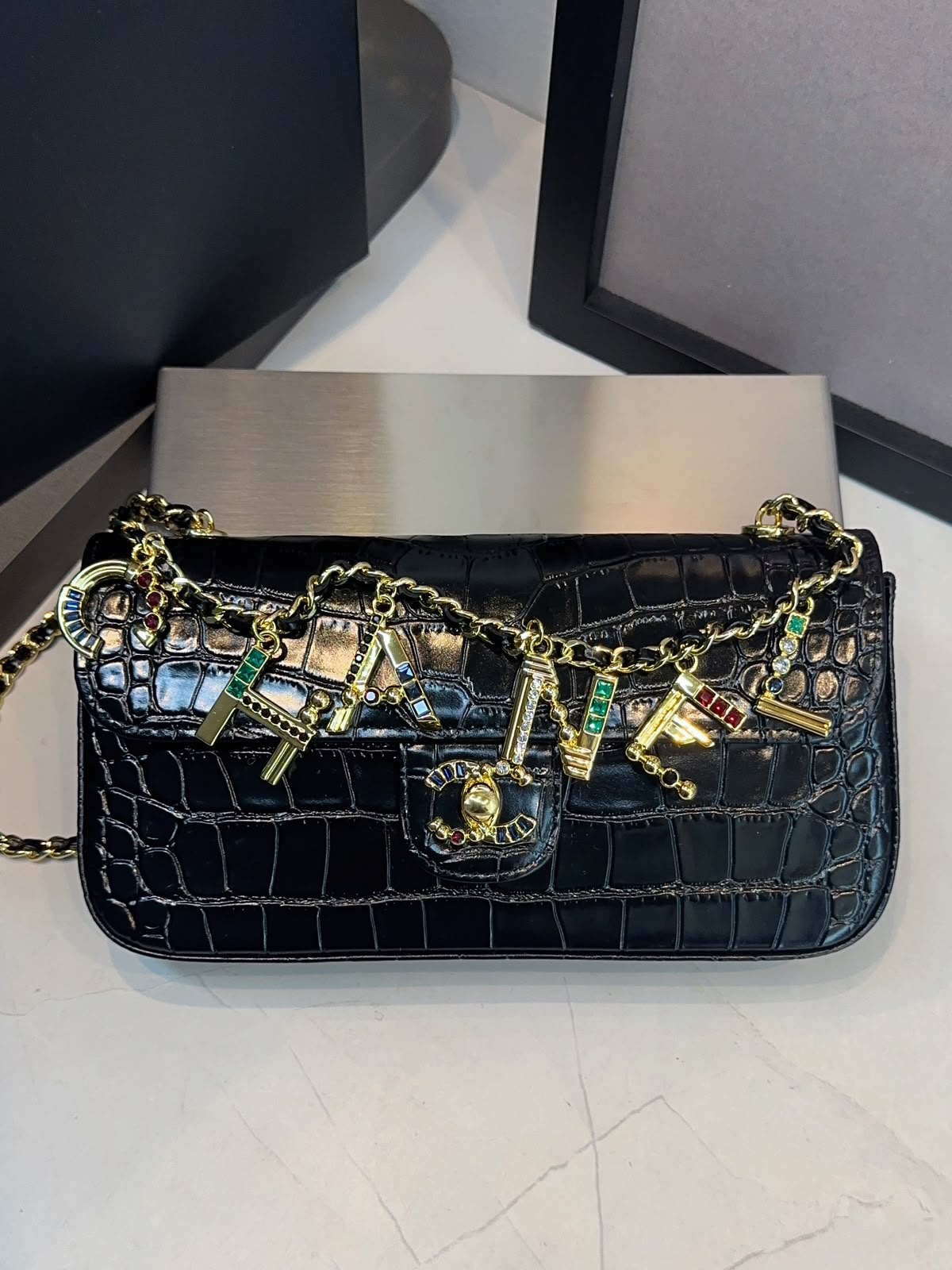 Bolsa Chanel Tiracolo flap Croco - Imagem 8