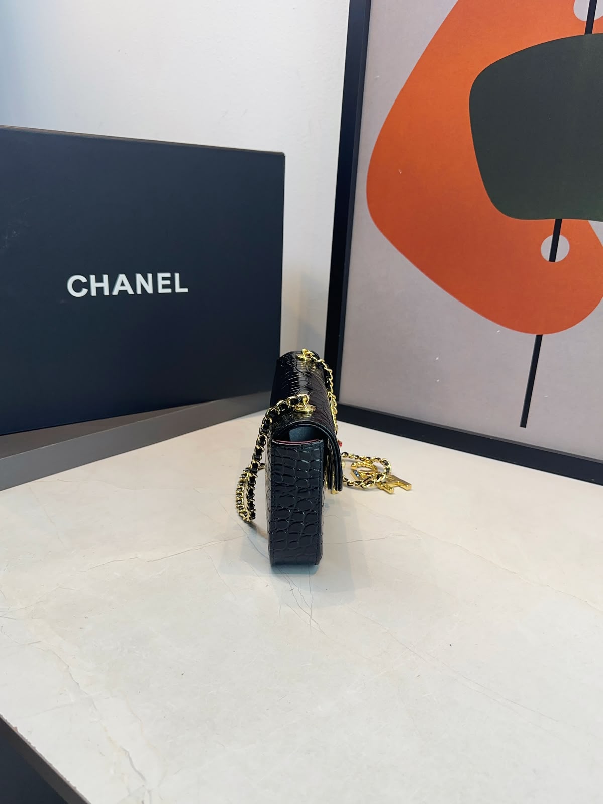 Bolsa Chanel Tiracolo flap Croco - Imagem 9