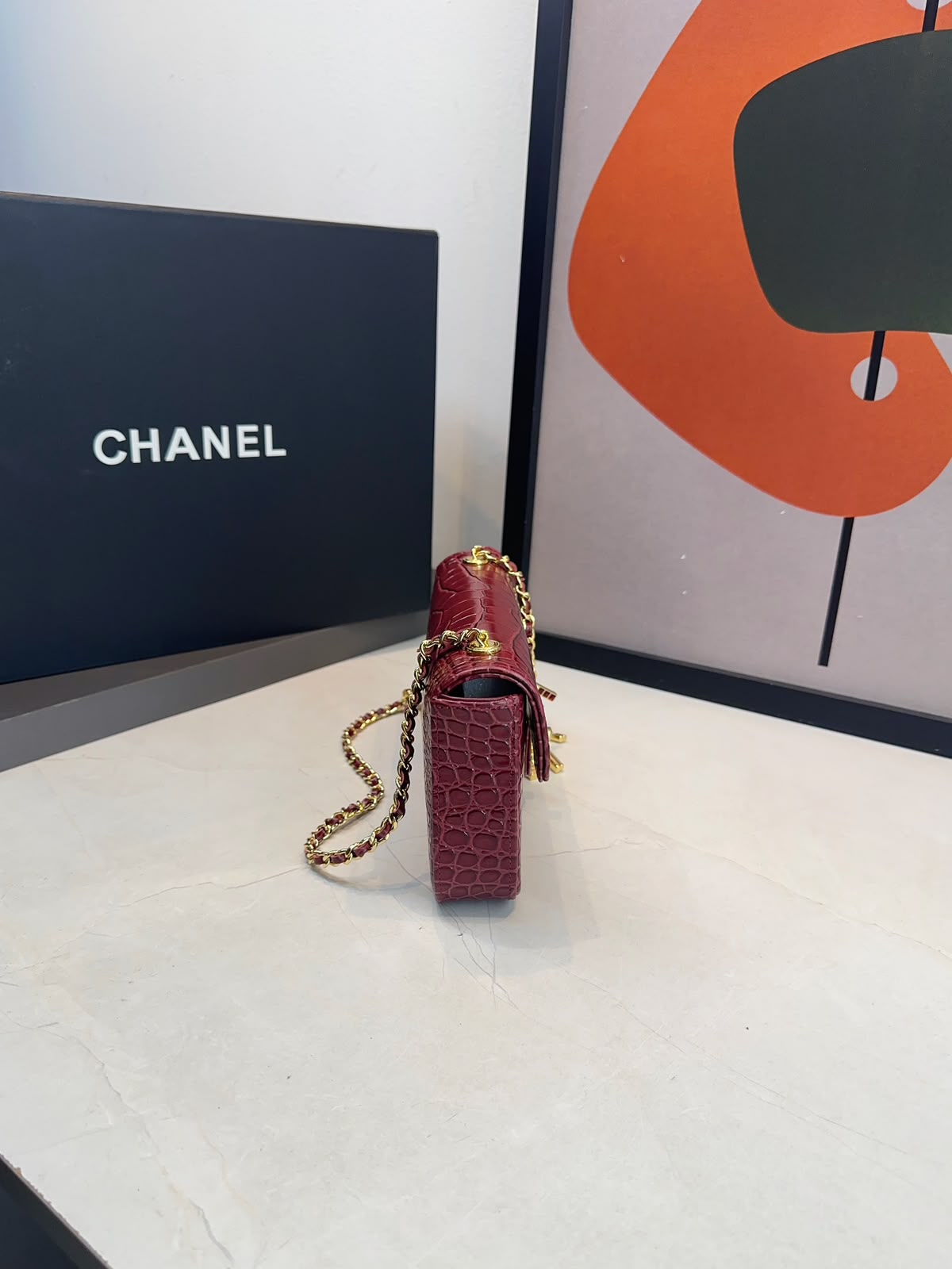 Bolsa Chanel Tiracolo flap Croco - Imagem 14