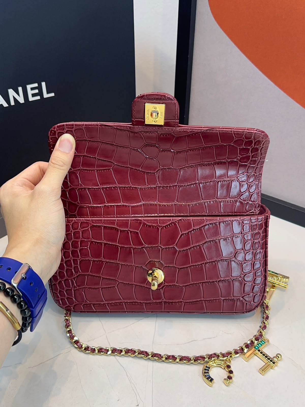 Bolsa Chanel Tiracolo flap Croco - Imagem 20