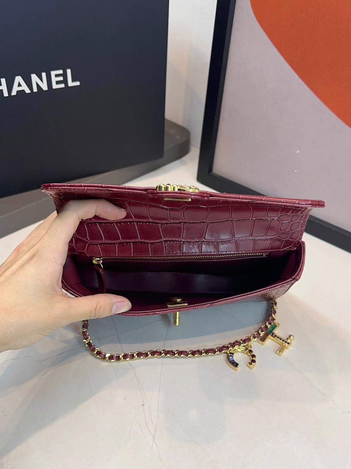 Bolsa Chanel Tiracolo flap Croco - Imagem 21