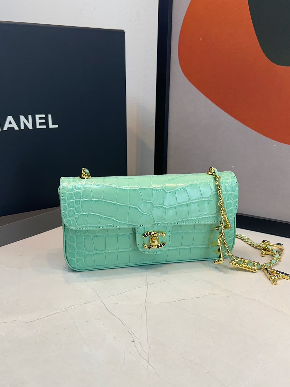 Bolsa Chanel Tiracolo flap Croco - Imagem 25
