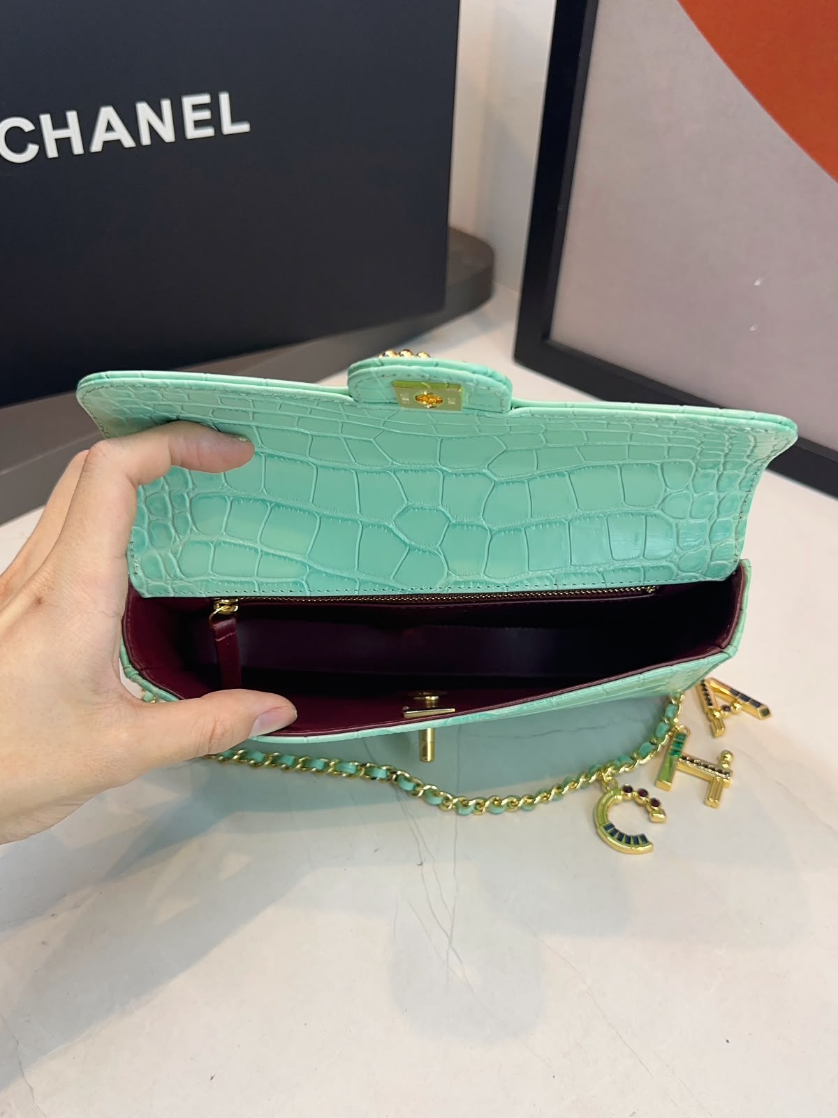 Bolsa Chanel Tiracolo flap Croco - Imagem 30
