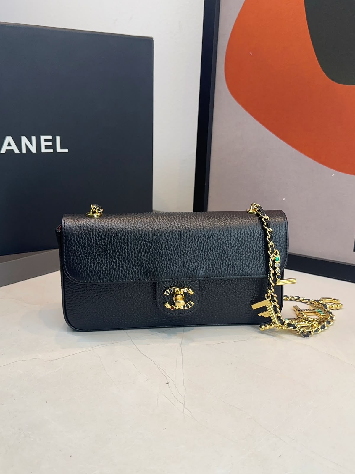 Bolsa Chanel Tiracolo flap Caviar - Imagem 7