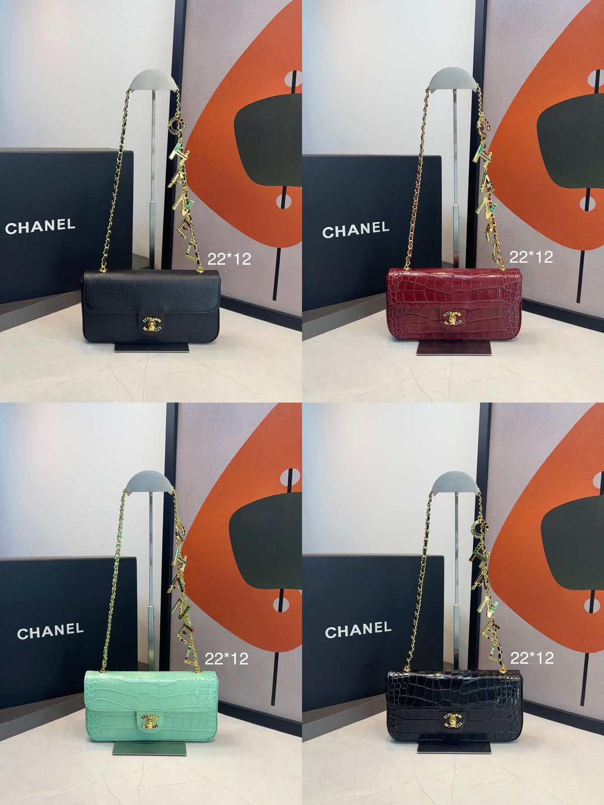 Bolsa Chanel Tiracolo flap Croco - Imagem 2