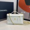 Bolsa Chanel Vanity Grande Com Corrente-Off White