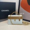 Bolsa Chanel Vanity Jeans e Couro-Azul Claro