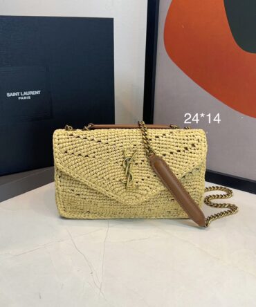 Bolsa YSL Lou lou Mini Ráfia