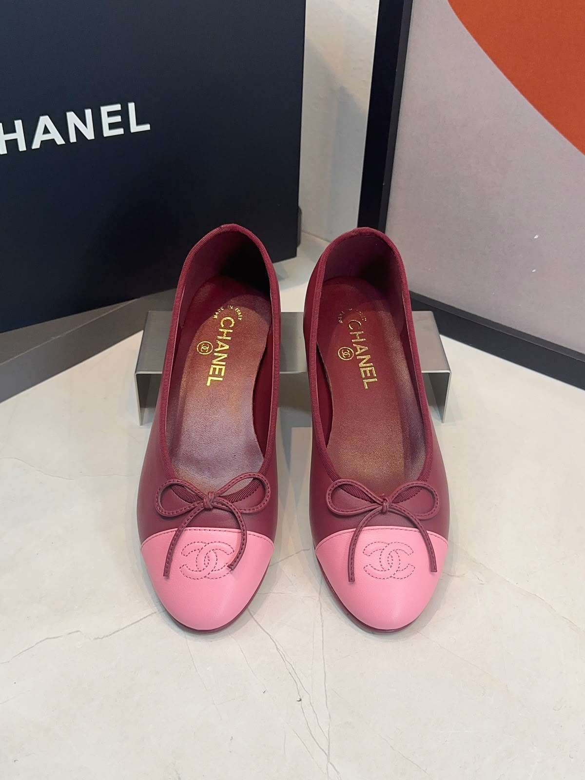 Sapatilha Ballerina Chanel Bicolor - Imagem 15