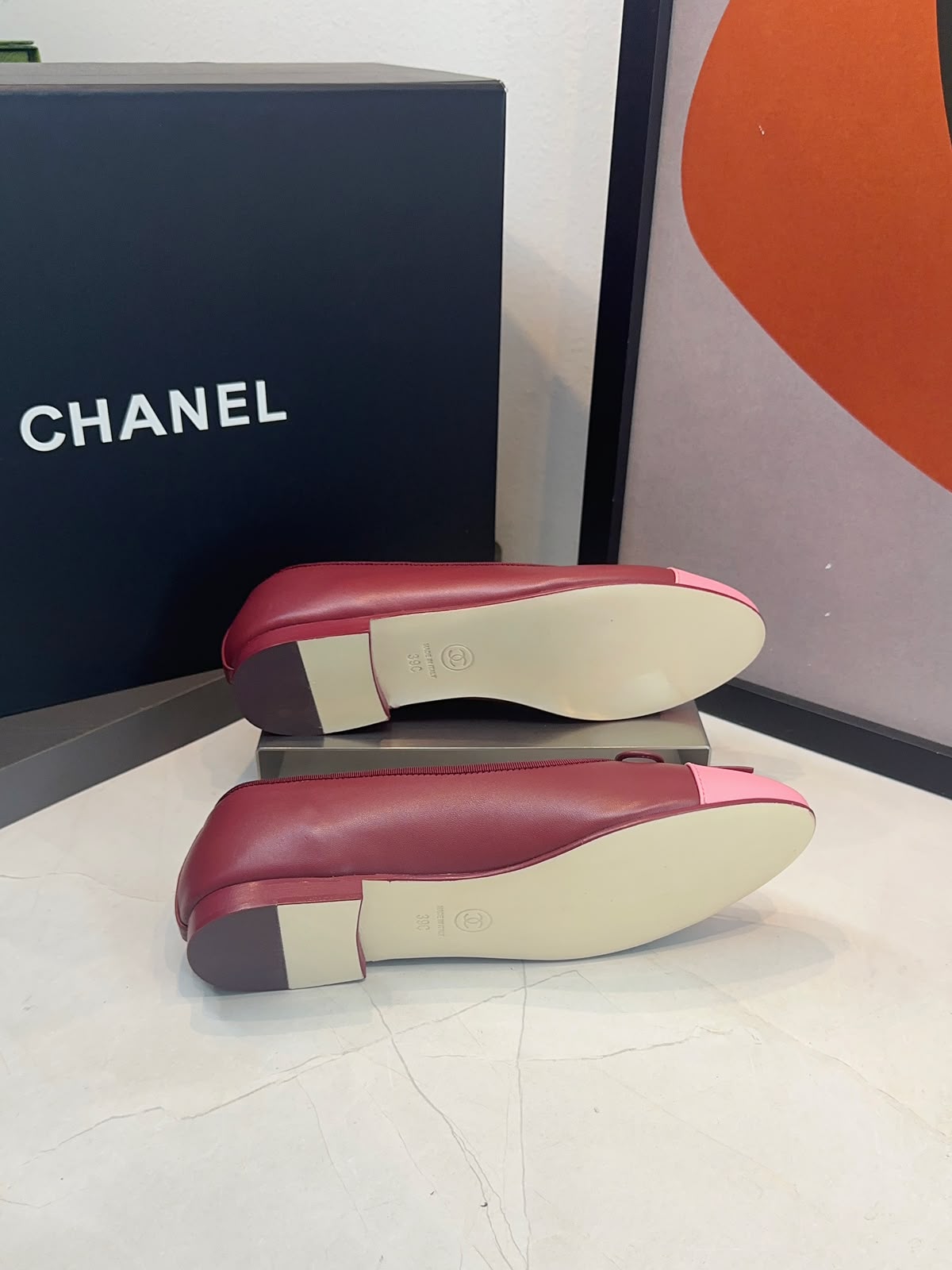 Sapatilha Ballerina Chanel Bicolor - Imagem 17