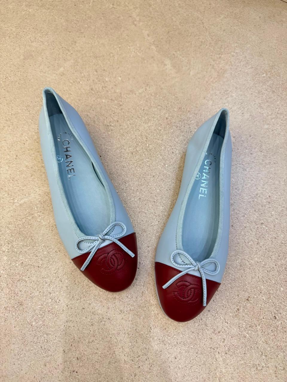 Sapatilha Ballerina Chanel Bicolor - Imagem 18