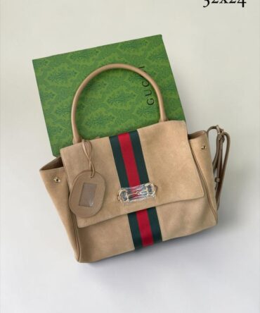 Bolsa Gucci Media Paparazzo Camurça