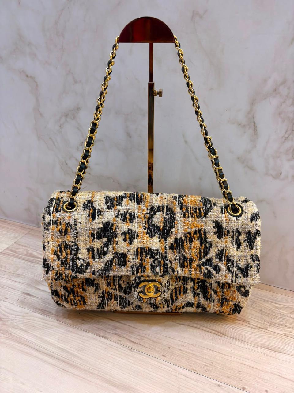 Bolsa Chanel Média Flap Souplissimo Tweed