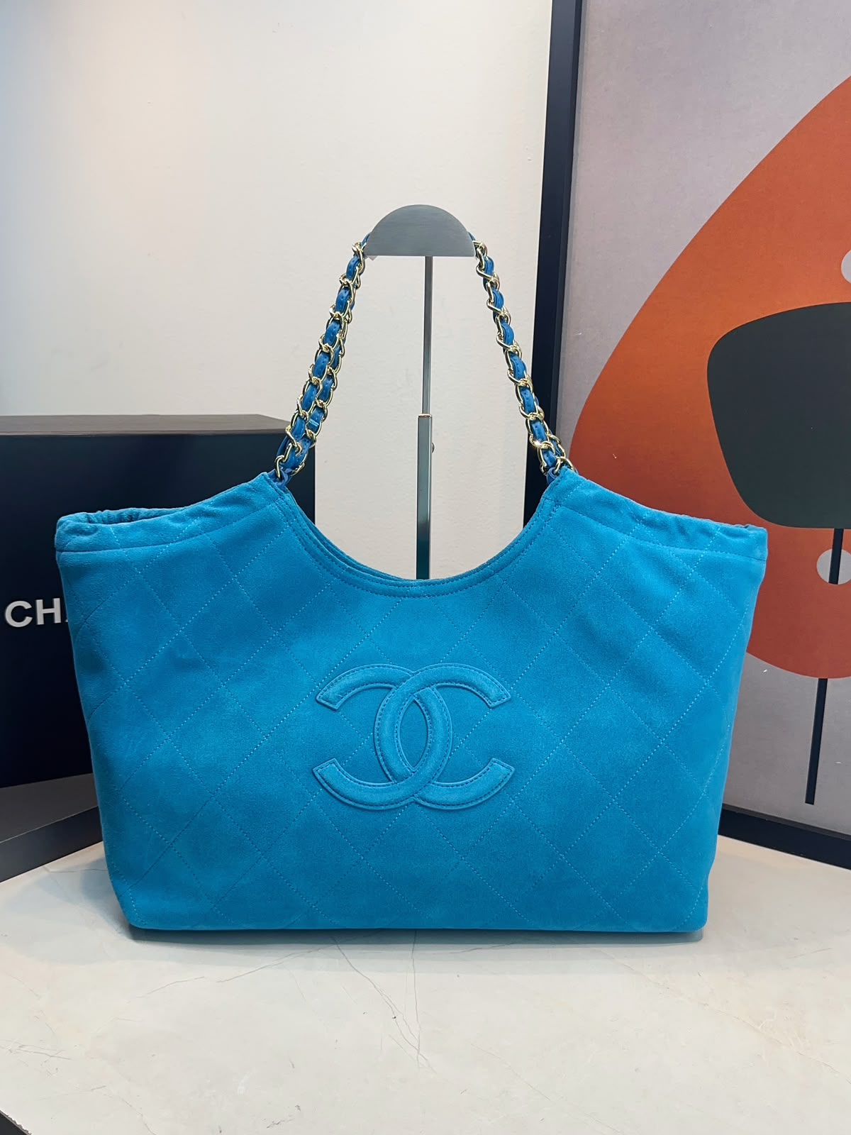 Bolsa Chanel Shopping Suede - Imagem 5