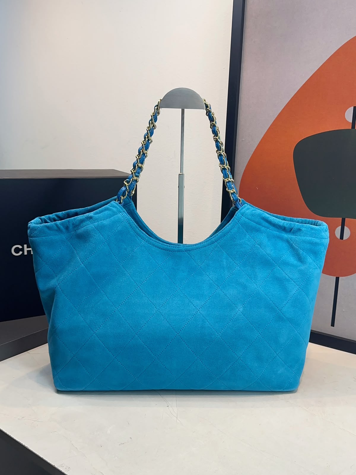 Bolsa Chanel Shopping Suede - Imagem 6