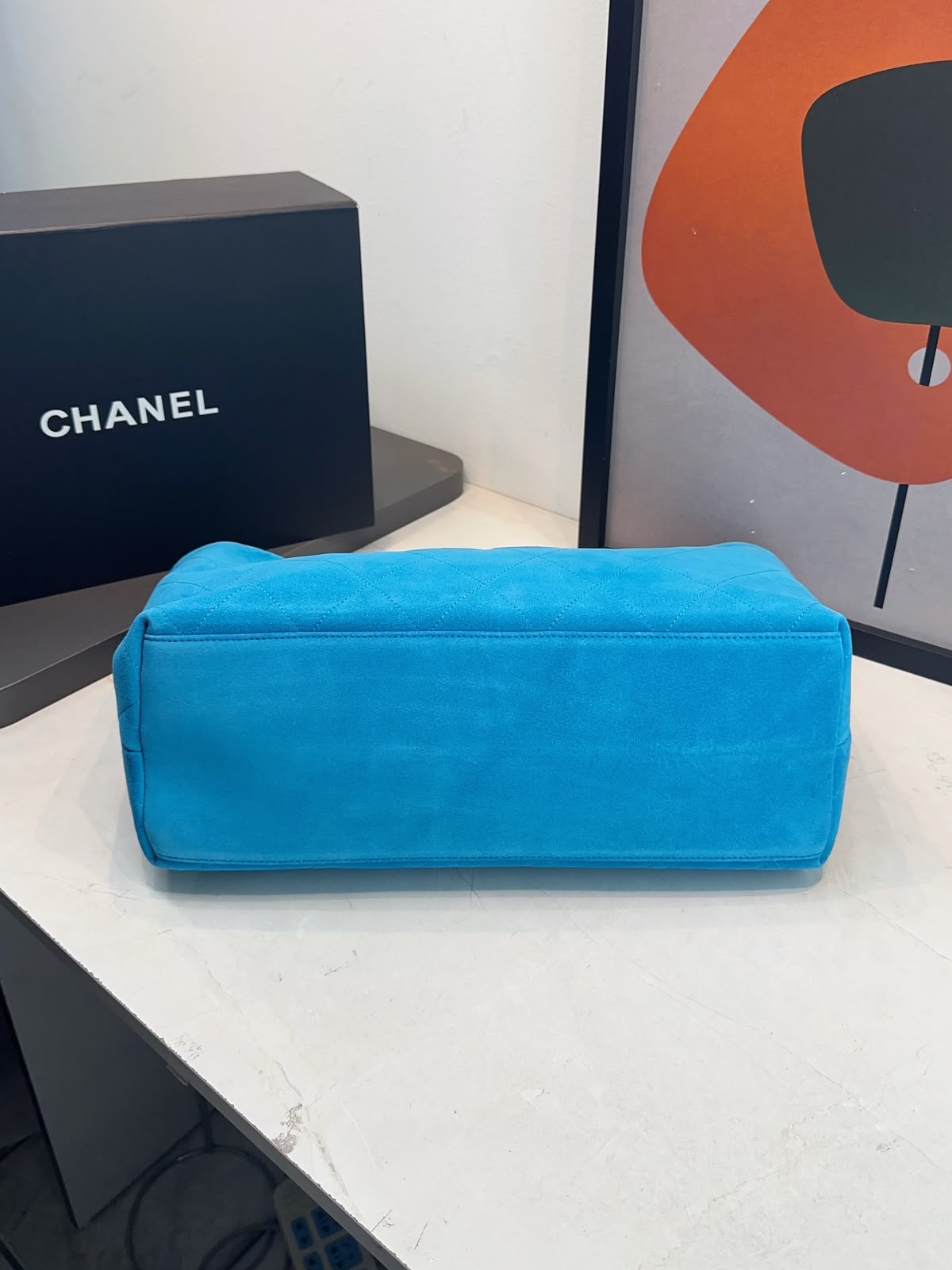 Bolsa Chanel Shopping Suede - Imagem 8