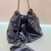 Bolsa Ysl Hobo Hortense Em Couro-Preto