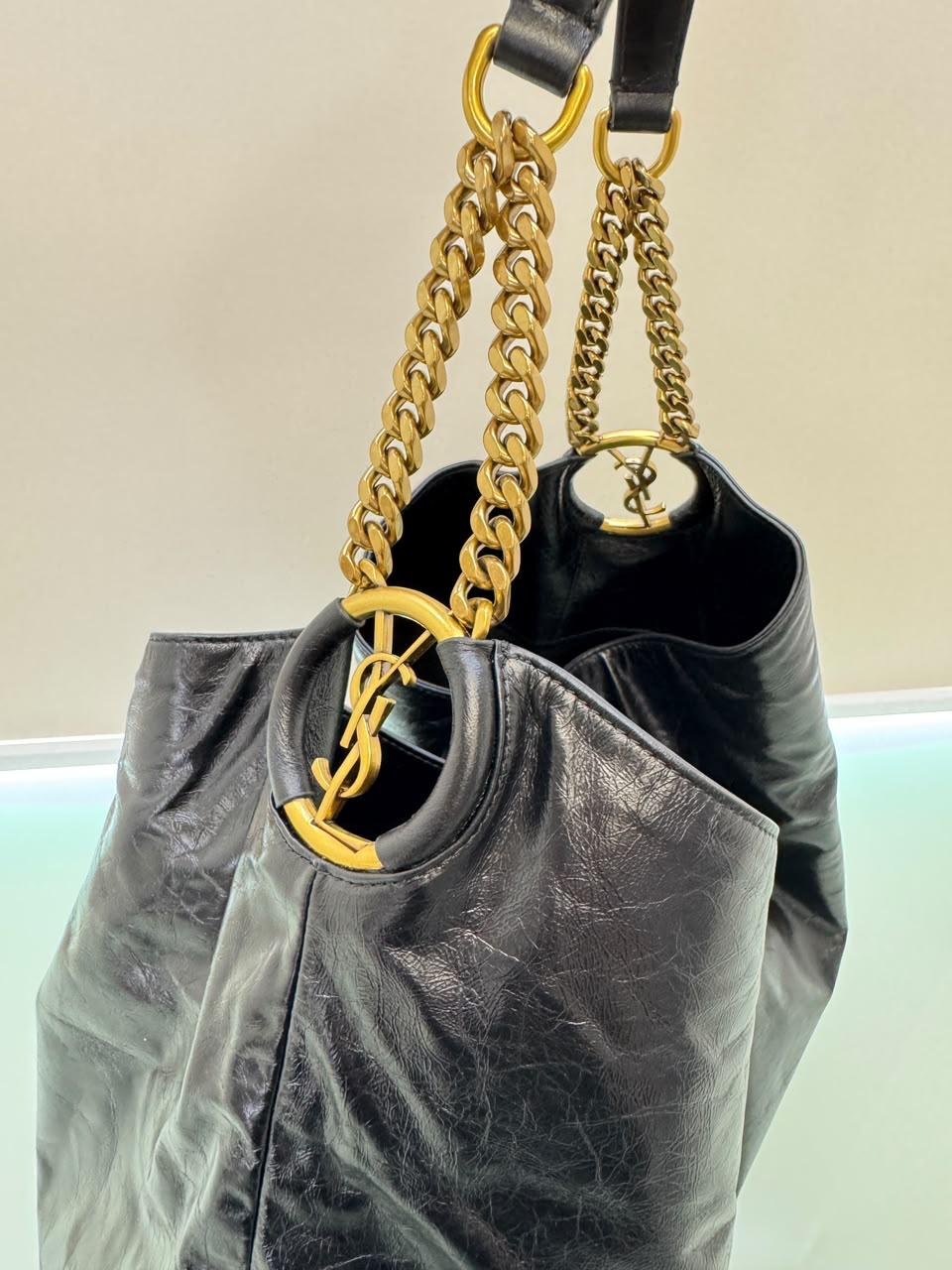 Bolsa Ysl Hobo Hortense Em Couro - Imagem 4