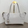 Bolsa Prada Tote Ouvert De Couro-Off White 